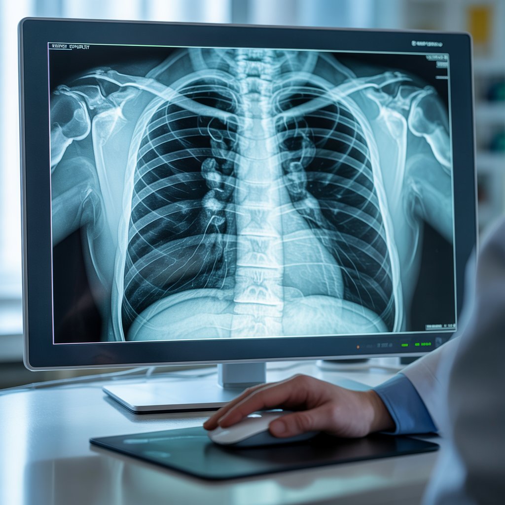 What is digital chest x-ray?