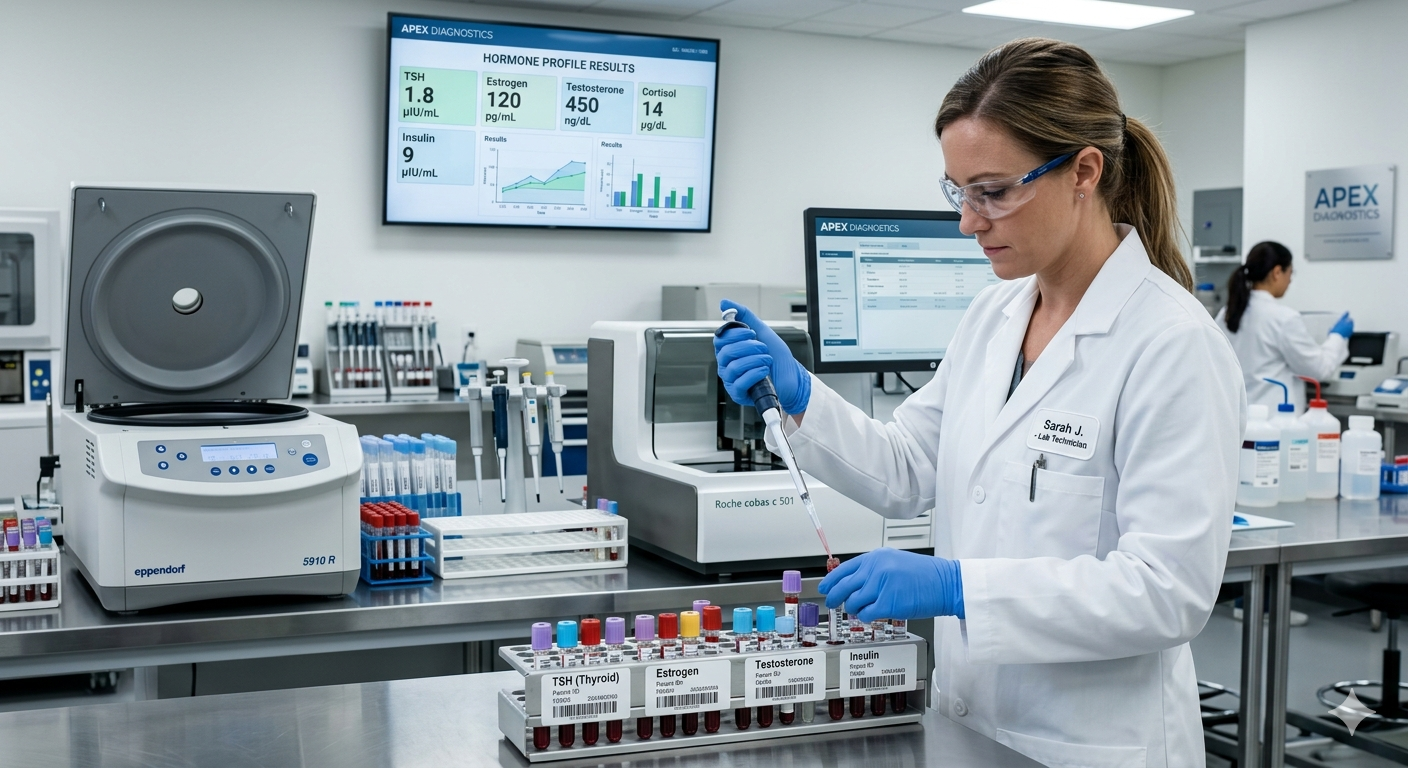 Hormone assay test