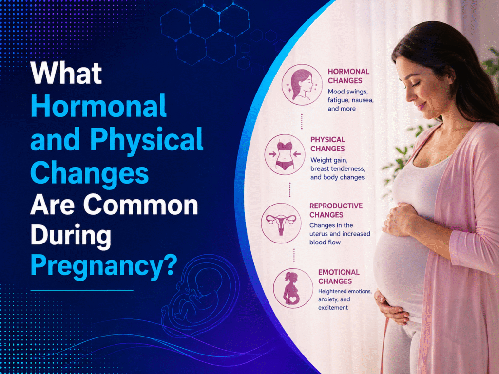 What Hormonal and Physical Changes Are Common During Pregnancy?